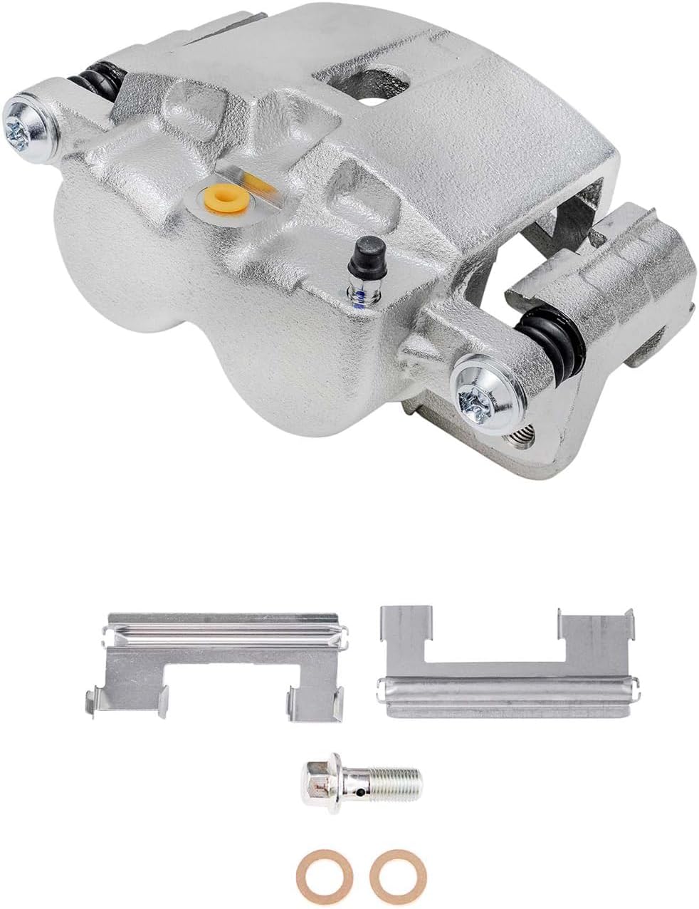 Detroit Axle - 2pc Rear Brake Calipers w/Bracket for Chevrolet Silverado | GMC Sierra 01-03/05-06 1500HD 99-04 2500