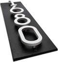 Whitehall Modern Floating 4.5 Inch Numbers Vertical Address Sign Wall Plaque - Personalized custom wall sign for your