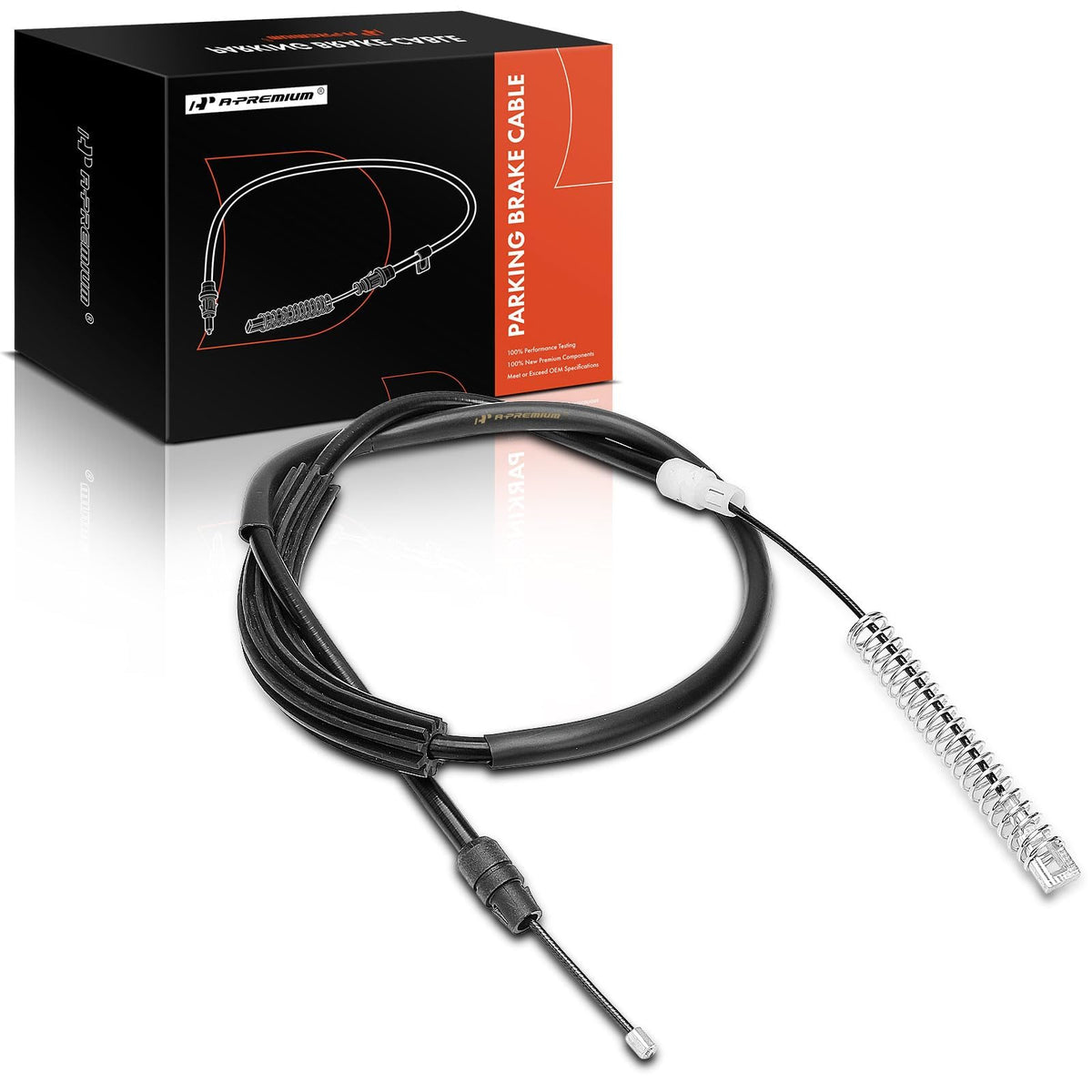 A-Premium Rear Driver Parking Brake Cable Assembly