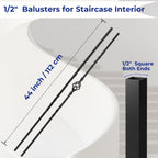 30-Pack Iron Balusters for Staircase Interior, Basket & Twist Design