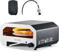 16 in Outdoor Pizza Oven, Auto Rotating Propane Gas Pizza Ovens, Portable Pizza-Cooker with Electric Rotate