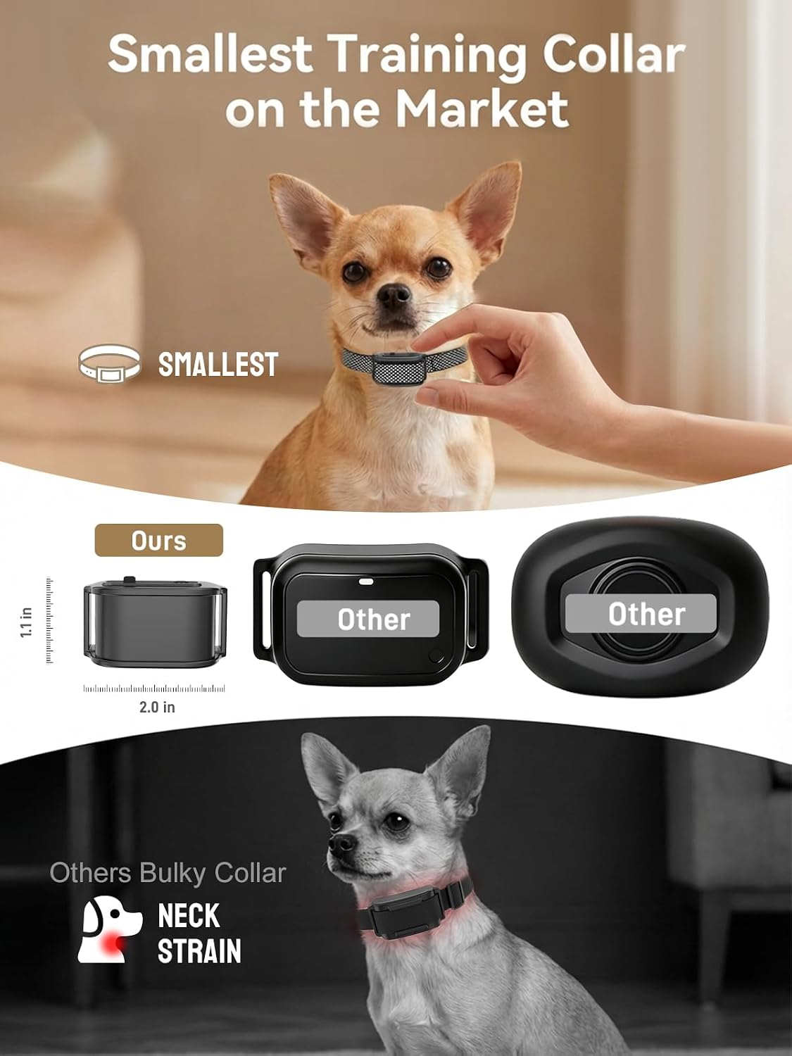 Wireless Dog Fence for Small Dogs- Up to 3500ft Adjustable Electric Fence,Waterproof Training Collar Rechargeable,Pet
