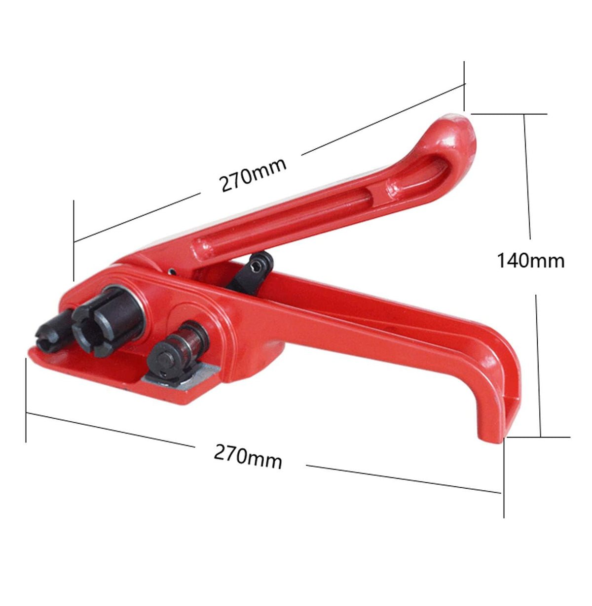 Poly Strapping Tensioner Cutter and Sealer Manual Banding Tool Strapping Packing Kit Set for Width 1/2" -3/4"