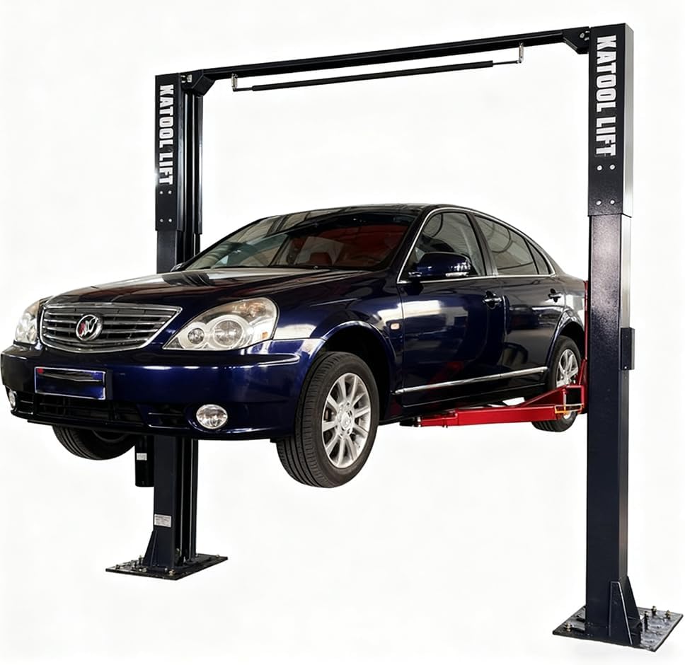 AM-120SD Two Post Car Lift 12000 lbs, 4HP Direct Drive with Single Point Lock Release, Heavy Duty Auto Hoist for