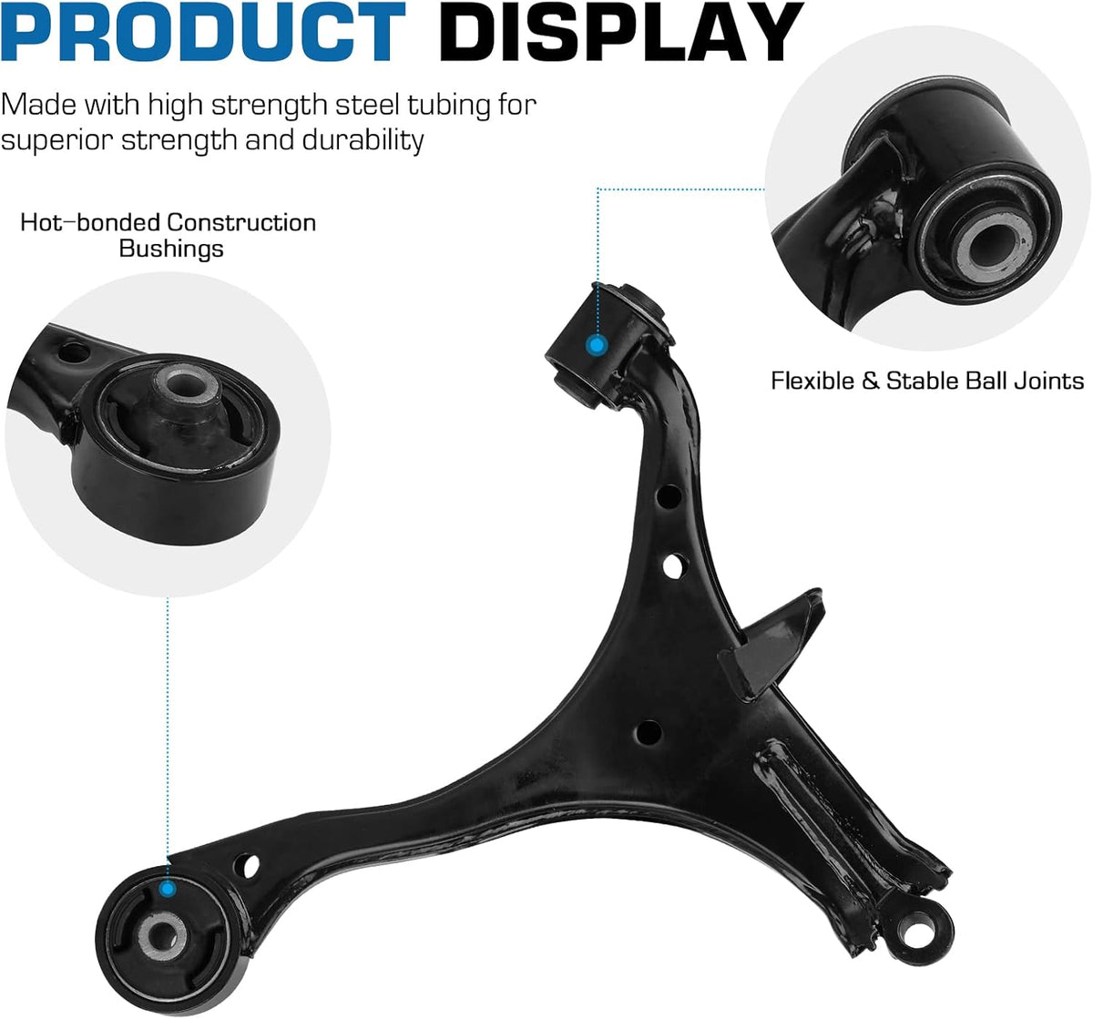 Front Lower Suspension Control Arm Kit and Ball Joints Fit for Honda Civic 2001-2005 Sedan or Coupe Only (Not for Hatchback), EL 2001-2005 All Models -4 pcs