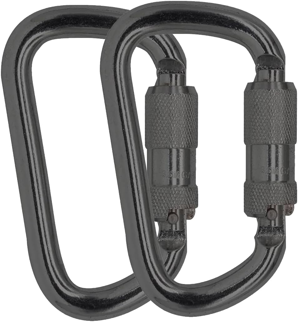 Auto Locking Carabiner 45KN=10000lbs Heavy Duty Large Clip Climbing Carabiner Twist Lock Carabiners for Rock