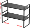Expandable Stackable Spice Rack Cabinet Shelf Organizer in Cabinets Shelves Kitchen Cupboard Organization Stack up