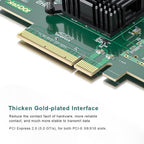 Ipolex 10Gb Network Card Compatible for Intel X520-DA2 PCIE Ethernet Card NIC with Intel 82599ES Controller, Dual SFP+ Port,10G PCI Express LAN Adapter Support Windows Server/Windows, Linux, Vmware