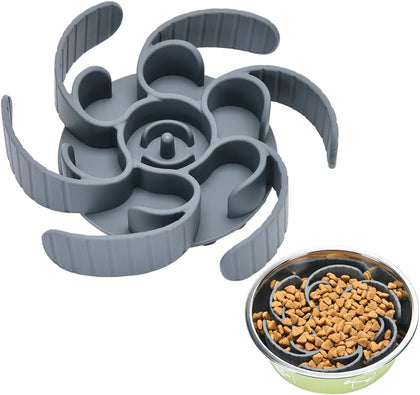 Slow Feeder Dog Bowls Insert,Third Generation upgradedSuper Firm Eating Bowl（Cuttable） for Large Breed and Medium