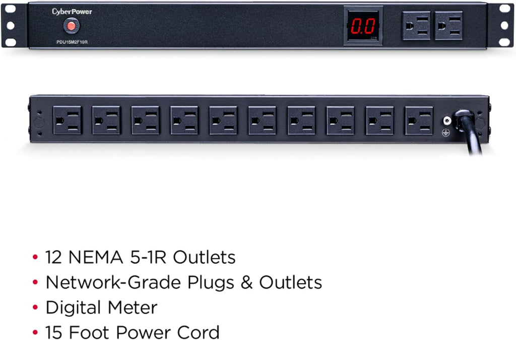 CyberPower PDU15M2F10R Metered PDU