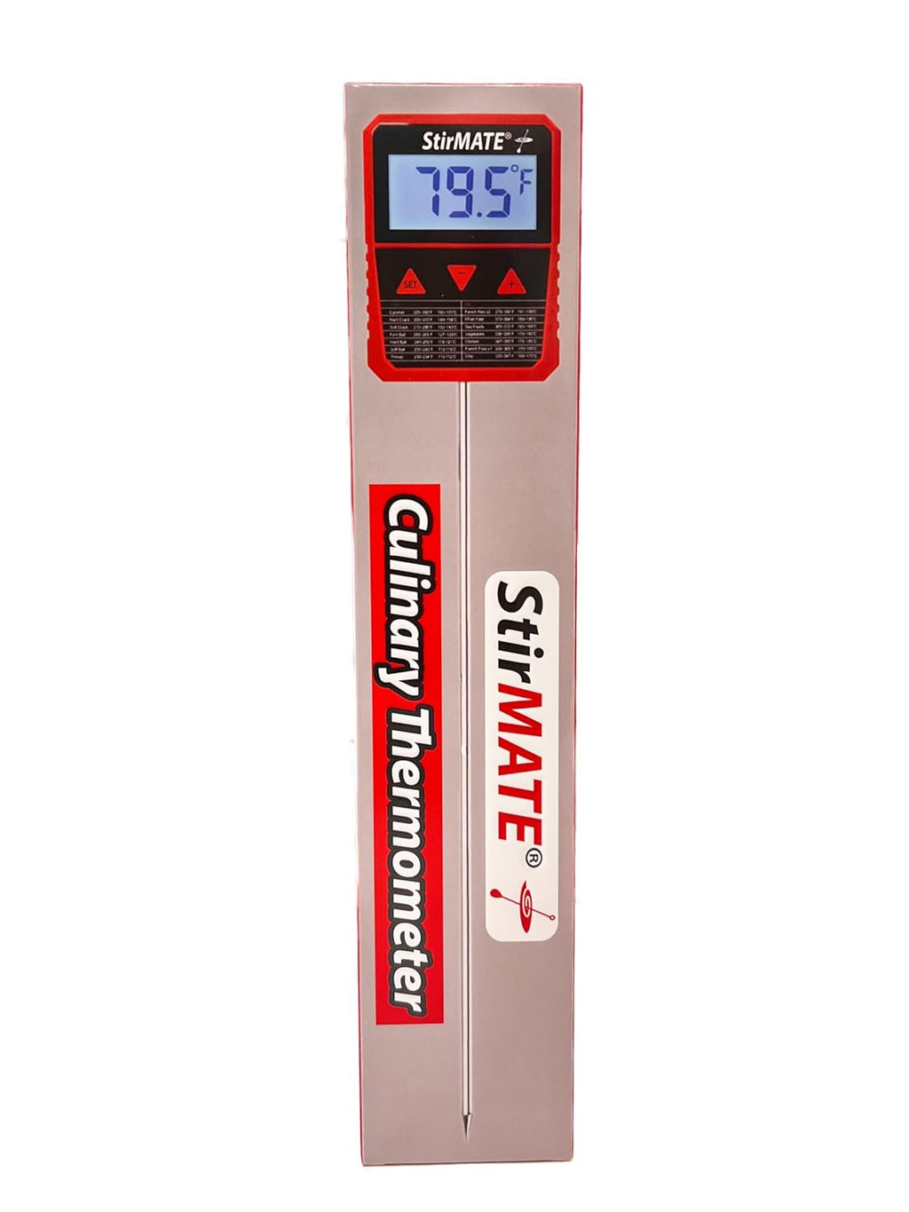 Culinary Thermometer – Digital Candy & Deep Fry Stainless Probe with Pot Clip and StirMATE Adapter
