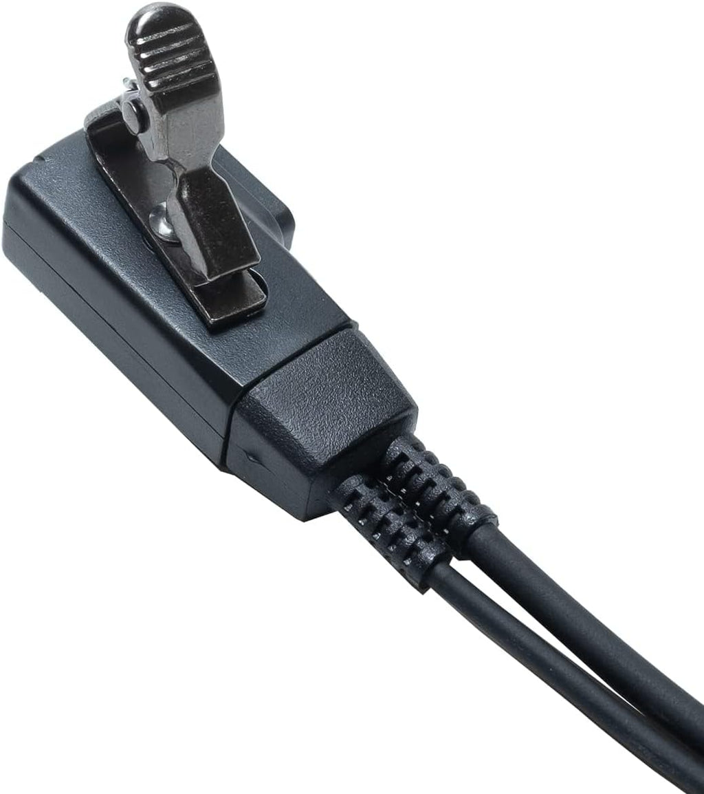 1-Pin Acoustic Tube Earpiece Compatible with Cobra CXT195 2-Pack | Surveillance Headset, PTT Mic, Covert, Comfort