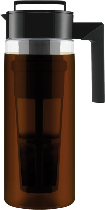 Deluxe Cold Brew Coffee Maker - BPA-Free Tritan Pitcher with Airtight Leakproof Lid, Silicone Grip Handle, Fine-Mesh