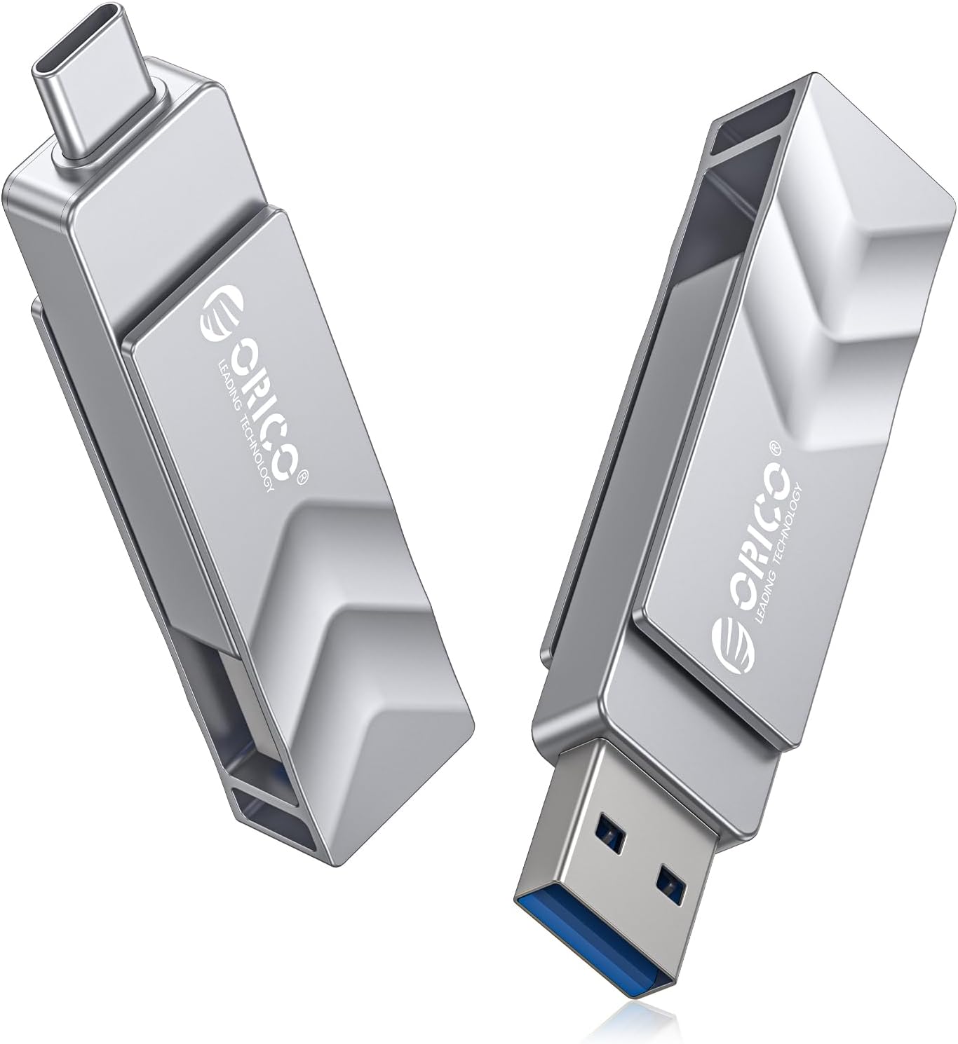 128GB USB Flash Drive SSD, External TLC NAND Solid State Drive Up to 400MB/s Read, 300MB/s Write High Speed USB-C &