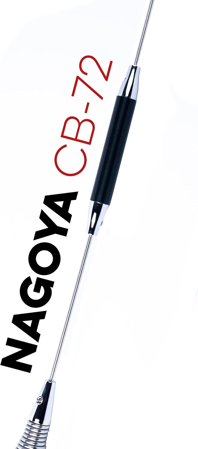 Nagoya CB-72 High-Performance 28" CB Antenna Kit - Universal 26-28 MHz Coverage with Heavy-Duty Magnetic Mount