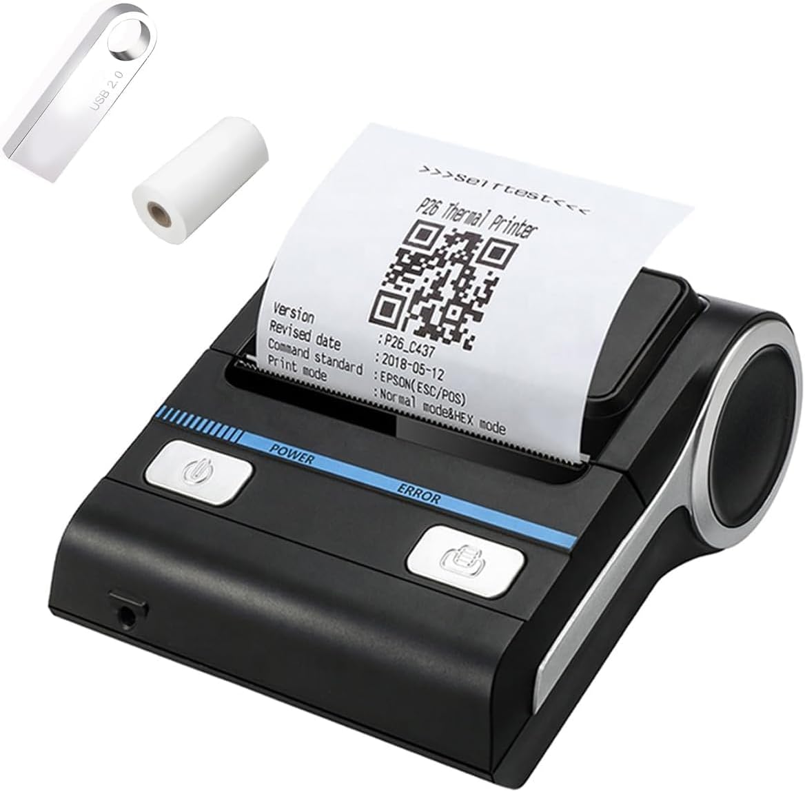 IS NOT compatible with iphone/ipad/MAC,80mm bluetooth portable thermal receipt printer,only compatible with