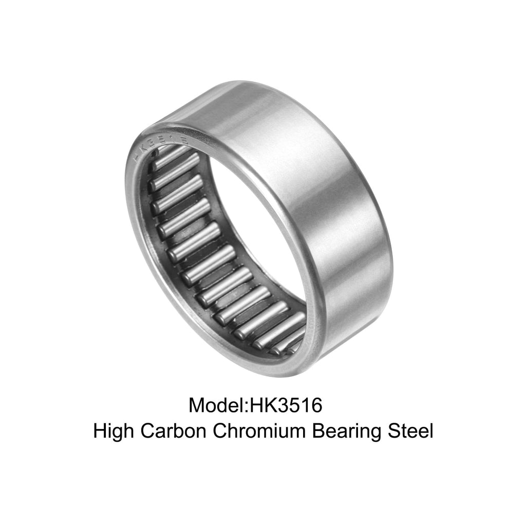 uxcell HK3516 Needle Roller Bearings Open End, 35x42x16mm Chrome Steel Needle Bearing, P5 (ABEC 5)