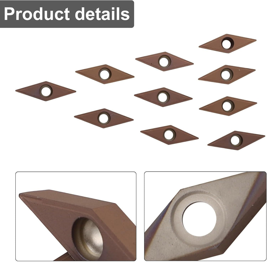 Solid Carbide Inserts VCMT331 4 Cutting Edges Solid Carbide Inserts