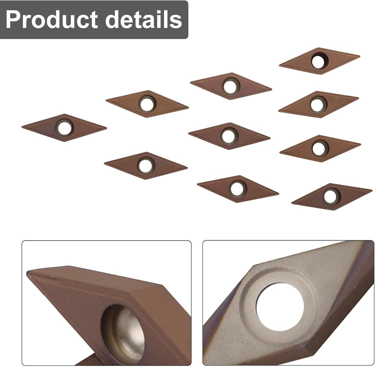 Solid Carbide Inserts VCMT331 4 Cutting Edges Solid Carbide Inserts