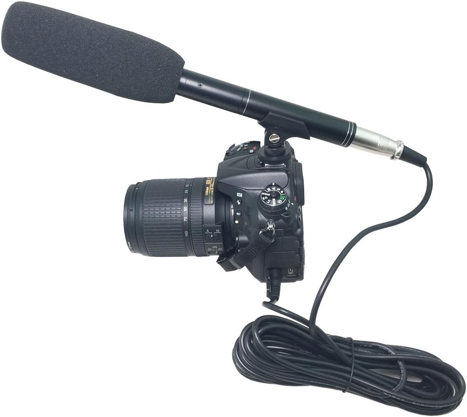 Condenser Interview Microphone Photography Shotgun Mic for Video Camcorders DSLR DV Camcorder 11 inches/27cm Camera