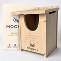 Large Premium Cedar Owl House – 16" x 12" x 12" Weatherproof Nesting Box for Barn & Screech – Durable, Safe & Easy to