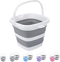 Collapsible Bucket, 5L 1.3Gallon Small Cleaning Mop Buckets for Household Outdoor Car Washing Tub Plastic Foldable