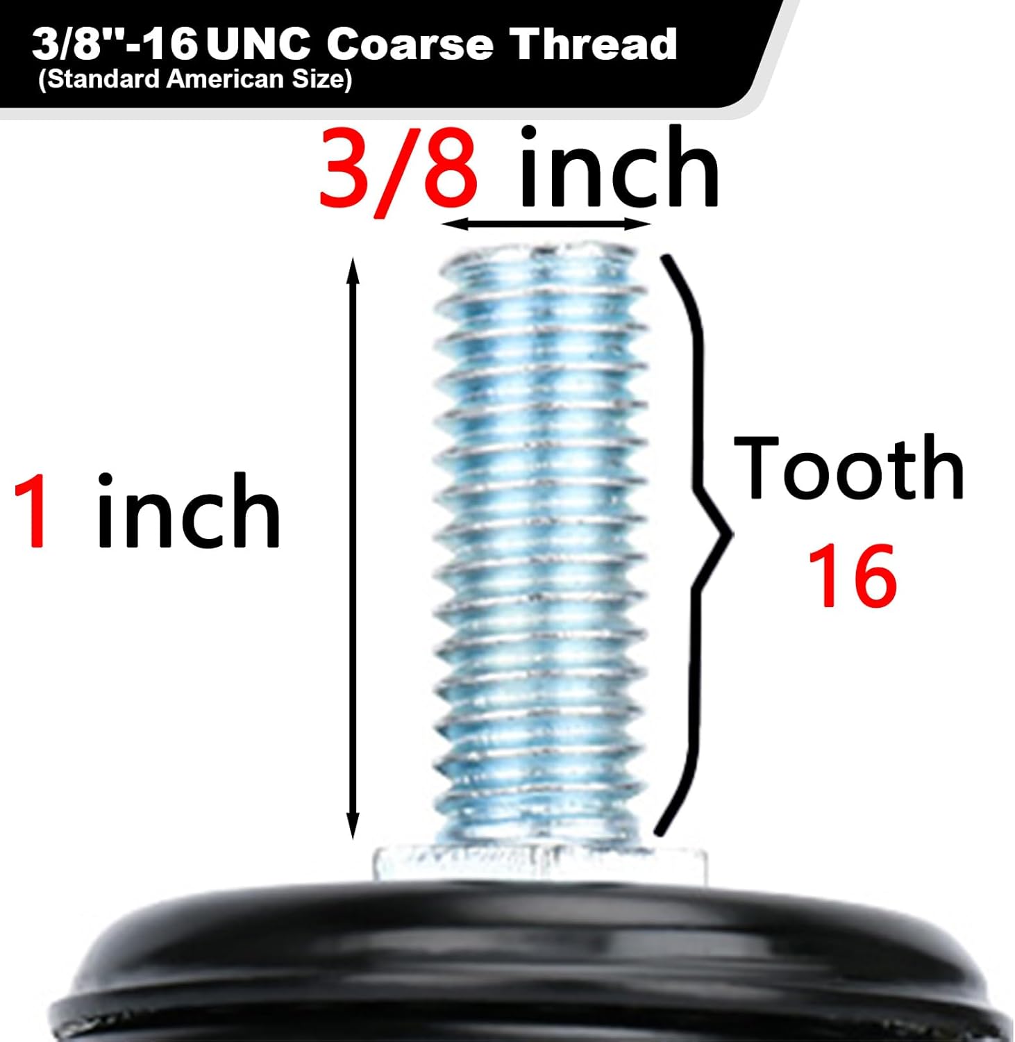 2" Stem Caster Wheels with Safety Dual Locking 600Lbs Heavy Duty Threaded Stem Casters No Noise Swivel Castors with