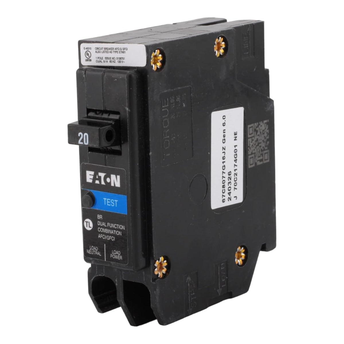 CUTLER HAMMER BRP120DF Circuit Breaker 1P 20A 120V-AC