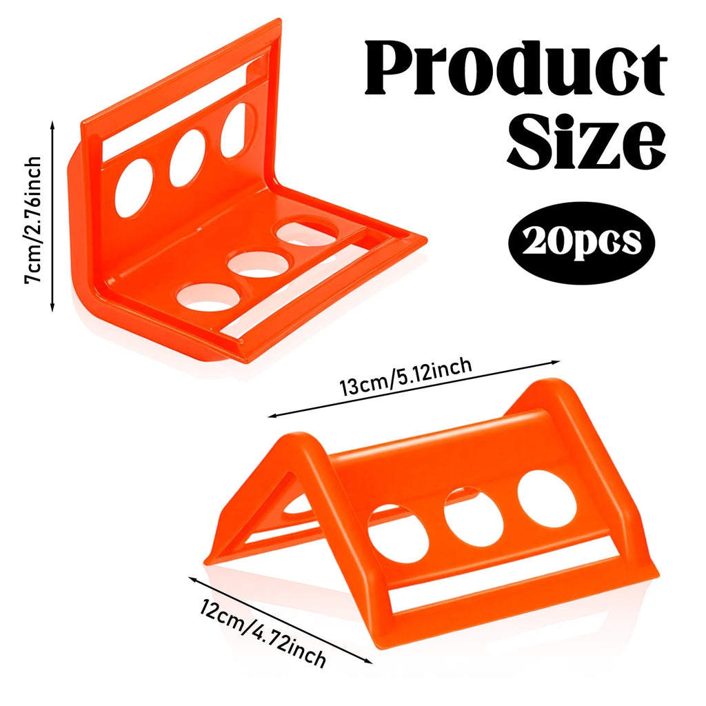 20 Pack Flatbed Edge Protectors for Cargo Loads, Thick Plastic