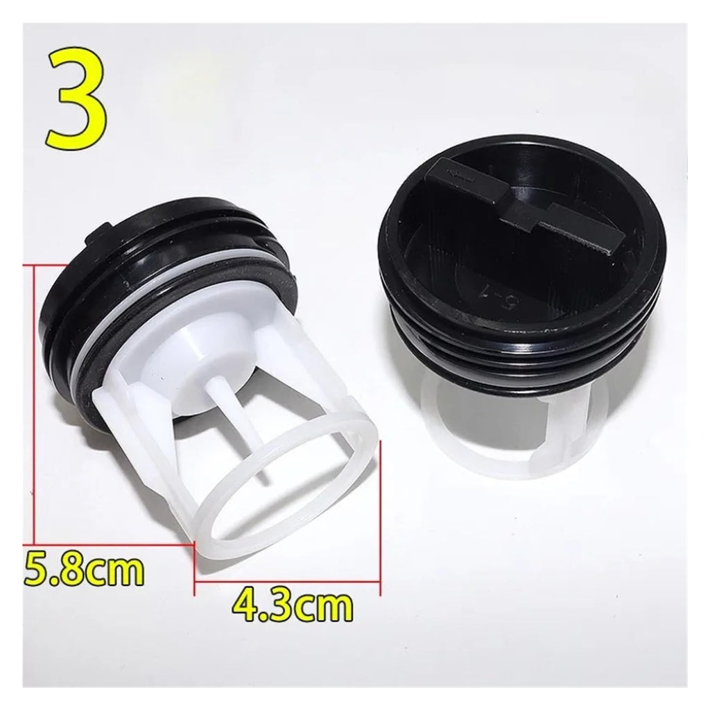 Drum Washing Machine Pump Bottom Filter Water Plug, Compatible With Midea, Compatible With Haier, Compatible With Siemens, Compatible With TCL, Compatible With Skyworth(No. 3)