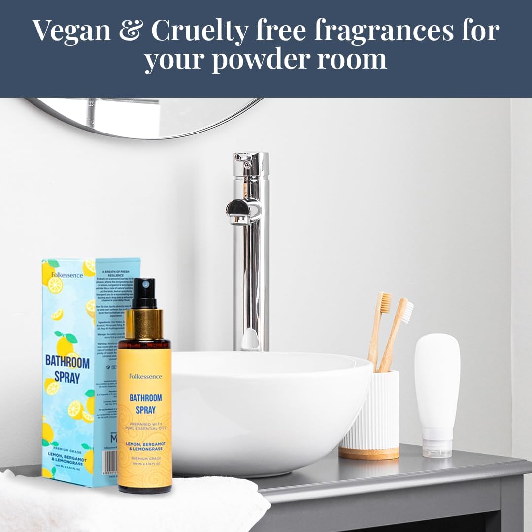 Citrus & Bergamot Bathroom Spray Odor Eliminator - 3.34 fl oz