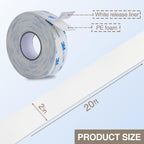 Double-Sided Removable Foam Mounting Tape,Length 20 ft