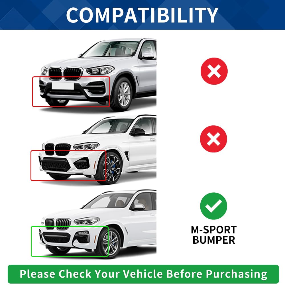 Front Lip Fits for BMW 2018-2021 X3 G01 2019-2021 X4 G02 M-Sport