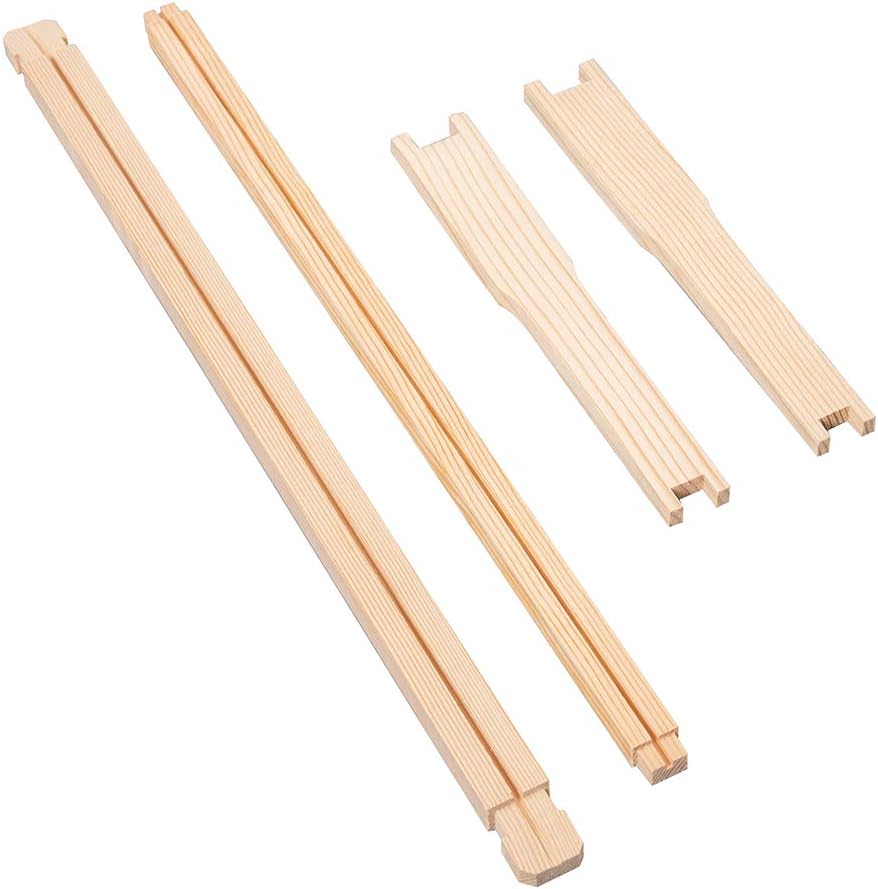 10 Pack Beehive Frames and Wax Foundations for Deep Brood Bee Hives with Honeycombs Wooden Bee Hive Frames and