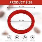 E61 Gasket 8.0mm Group Head Gasket for Gaggia, Red
