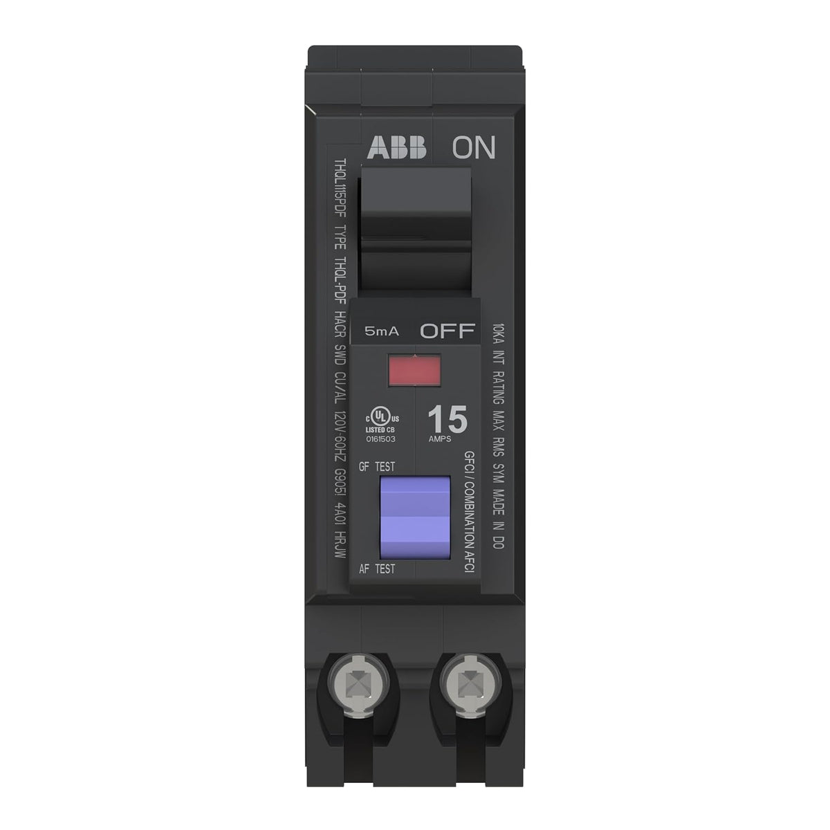 ABB Q-Line THQL1115PDF • Dual Function Circuit Breaker • 15 Amp • 1-Pole