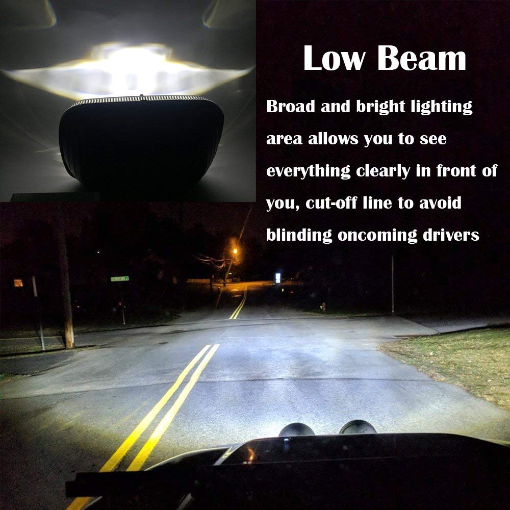USR 95-97 Tacoma Pick Up 7x6 H6054 LED Sealed Beam Projector Headlight WITH Polarity Correction Module Low/High Beam