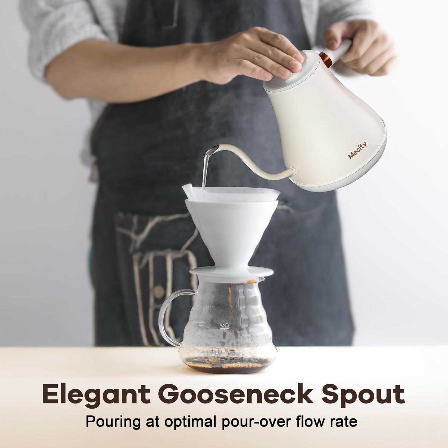 Electric Gooseneck Kettle With Keep Warm Function & LCD Display Automatic Shut Off Coffee Kettle Temperature Control