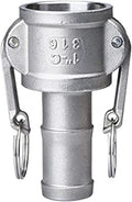 Beduan 316SS Type C CamLock&Groove Hose Fitting 1-1/2 Hose Shank Barbed