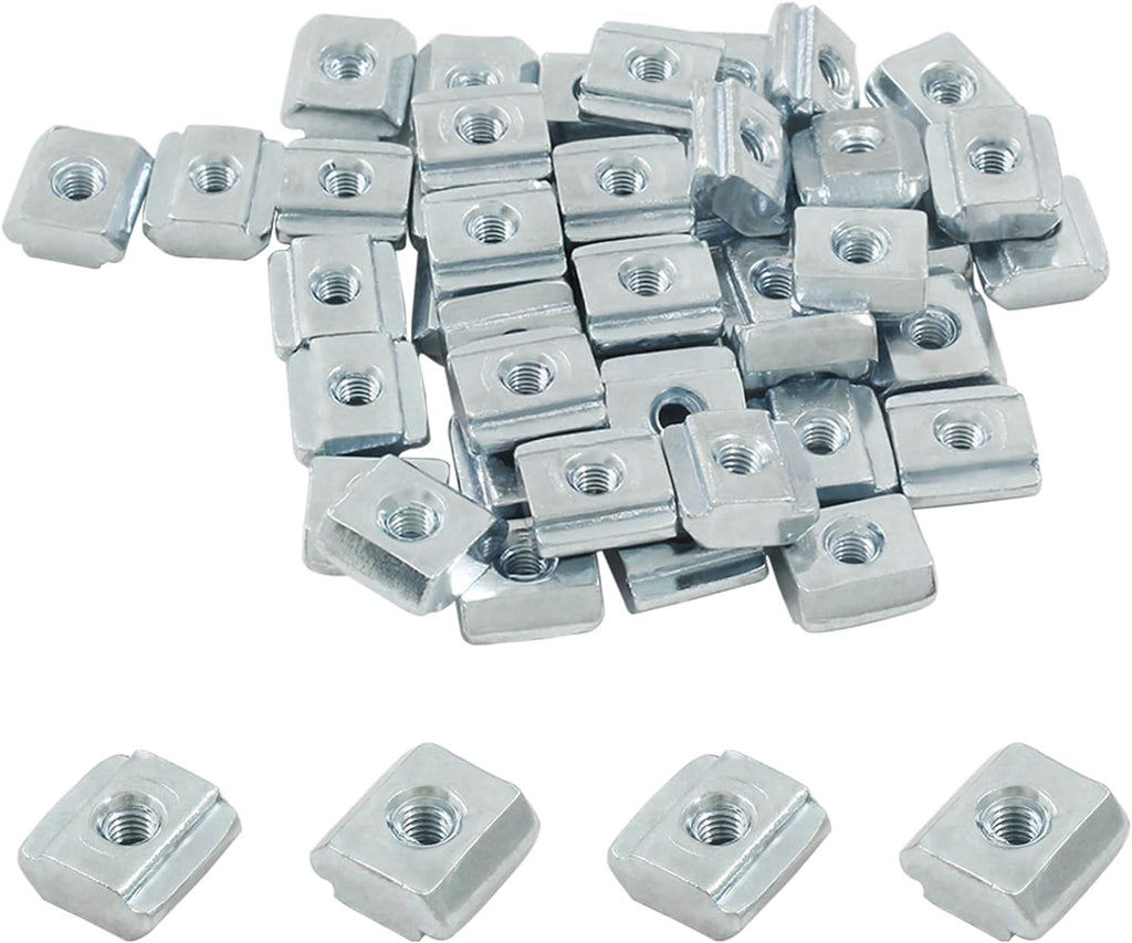 50Pcs M3 T Slot Nuts, 2020 Series Sliding T Nuts