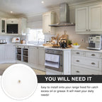 Plastic Replacement Oil Collecting Cups 3 Pack Range Hood