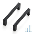 Matte Black Cabinet Pulls Slim Square Handles, 3 Inch, 30 Pack
