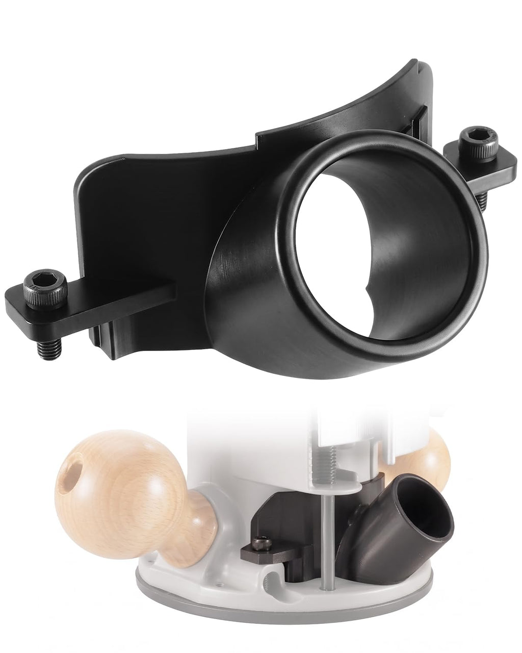 Router Dust Port Adapter Compatible with Bosch 1617EVS RA1161 Fixed Base