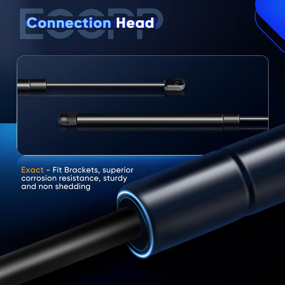 ECCPP Lift Support Struts Shocks Gas Springs for Jeep for Liberty 2002-2007