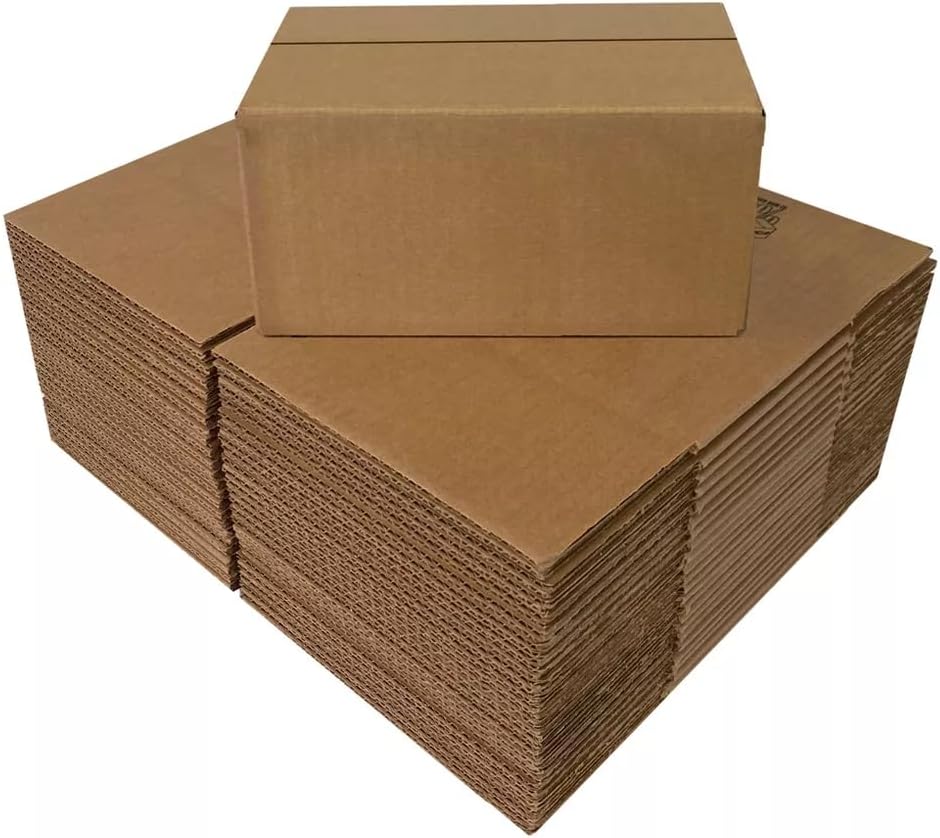 Corrugated Mail & Shipping Boxes, 10 x 8 x 6 inch, 25 pack