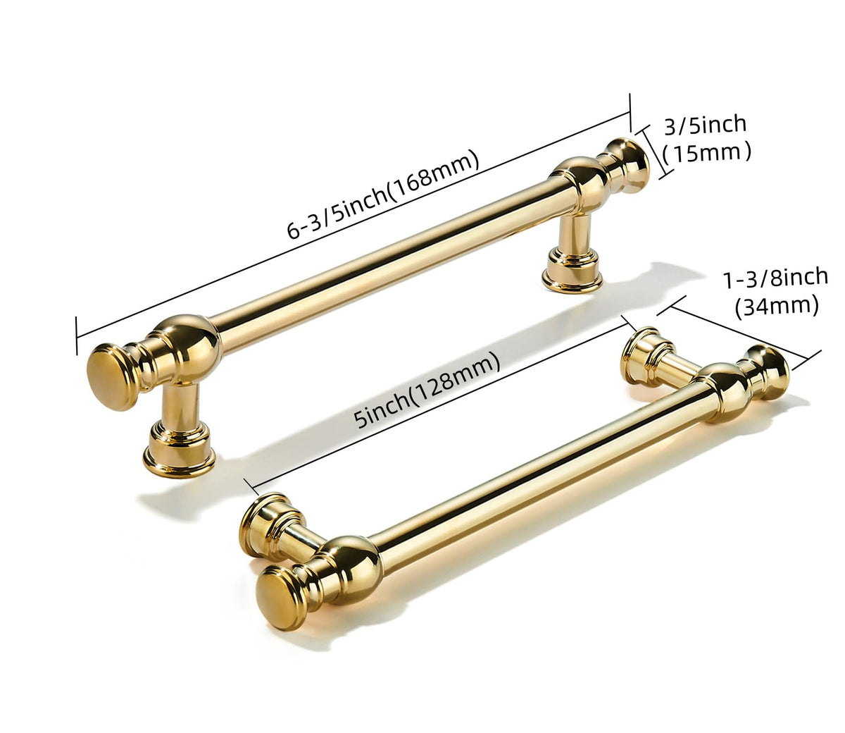 Handmade 100% Solid Real Brass Unlacquered Brass Cabinet Pulls