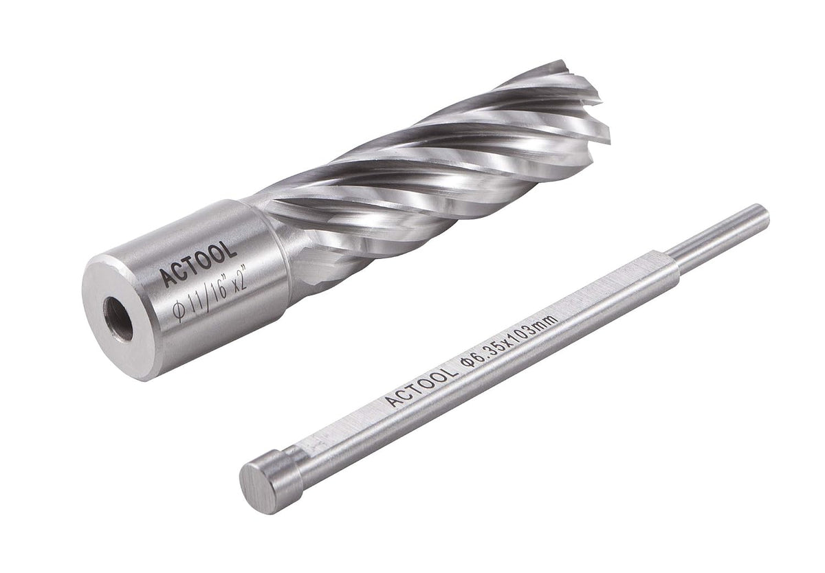 11/16" Diameter × 2" Depth of Cut HSS ANNULAR Cutter with 3/4'' Weldon Shank