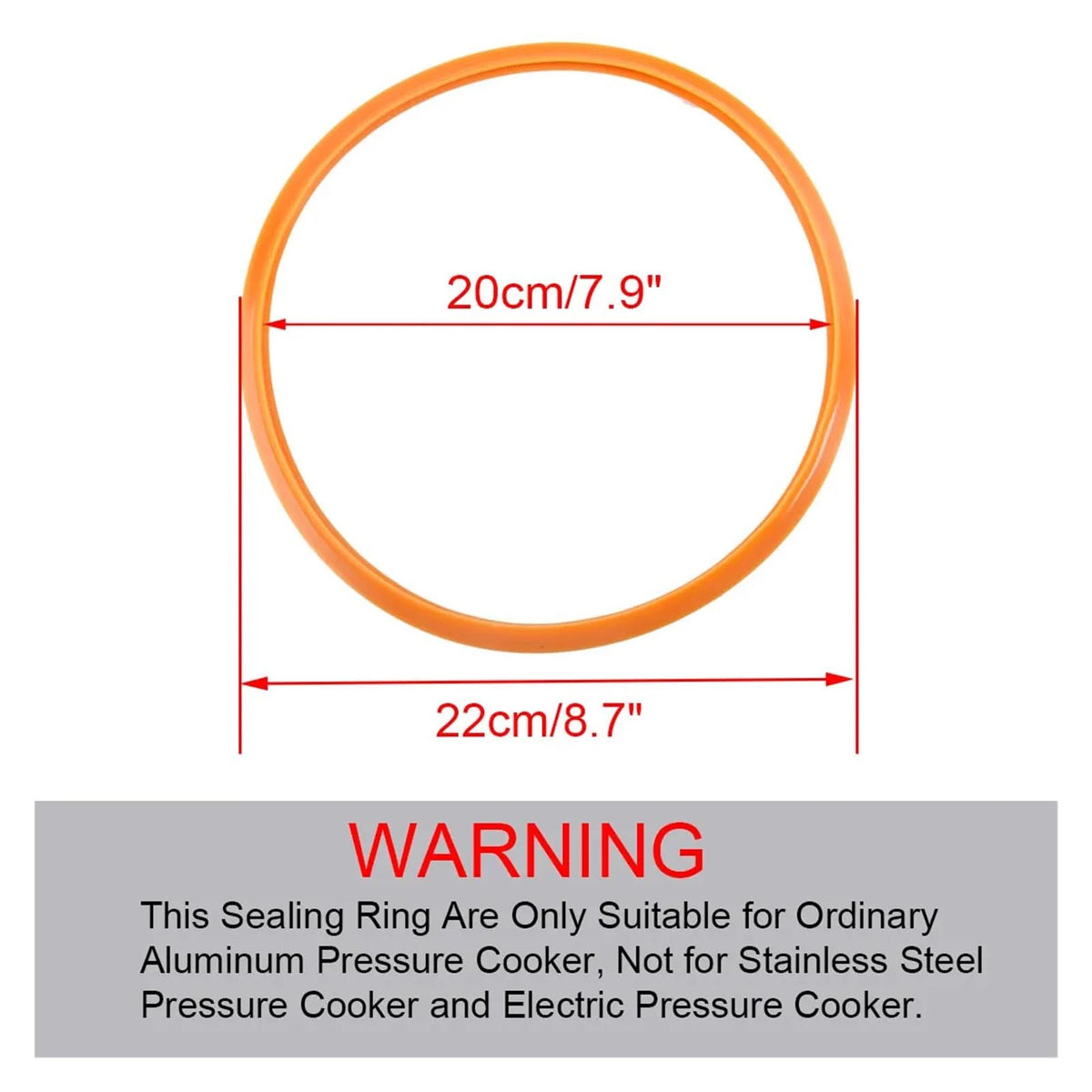 2pcs Pressure Cooker Sealing Silicone Home Seal O Ring Rubber Clear Replacement Gasket Cooking Tools(2pcs 34cm)