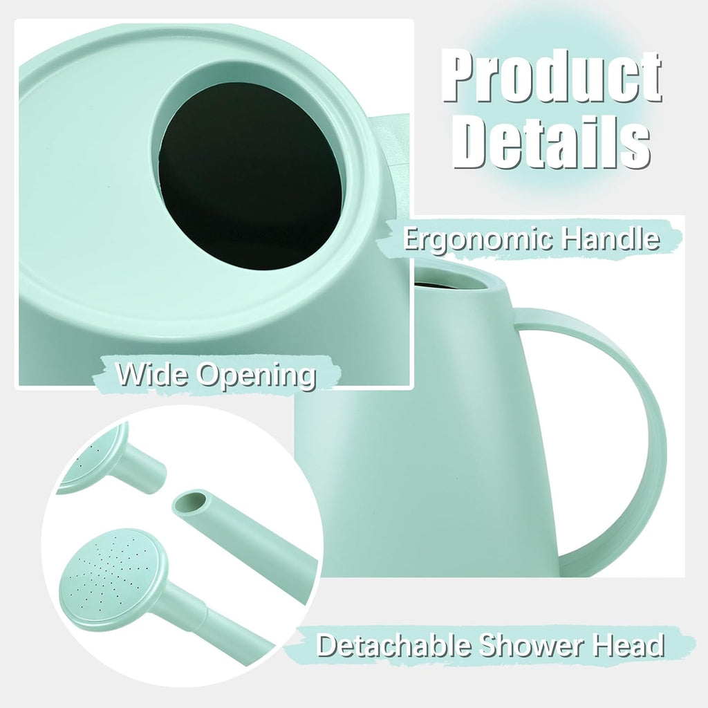 Watering Can for Indoor and Outdoor Plants - Long Spout Water Can for Garden, Flower, House Plants - 1.8L/1/2 Gallon