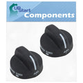 2-Pack 8273103 Range Burner Knob Replacement for Whirlpool WFG361LVQ1